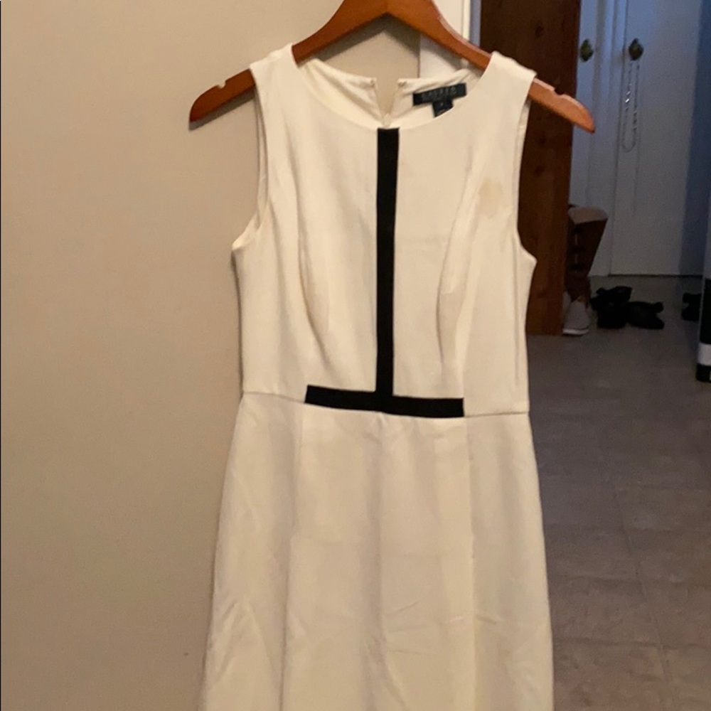 Ralph Lauren winter white A-line dress